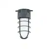 Photo 1 of 150-Watt Gray Indoor/Outdoor Area Ceiling Mount Incandescent Vapor Tight Light