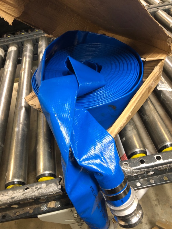 Photo 2 of 2" x 100' Blue PVC Backwash Hose for Swimming Pools