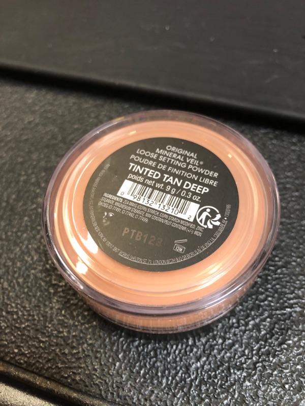 Photo 2 of bareMinerals Mineral Veil® Talc Free Loose Setting Powder TINTED TAN DEEP 0.3 OZ 