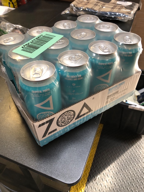 Photo 2 of  12 PCK ZOA Zero Sugar Energy Drinks EXP 11/27/2024