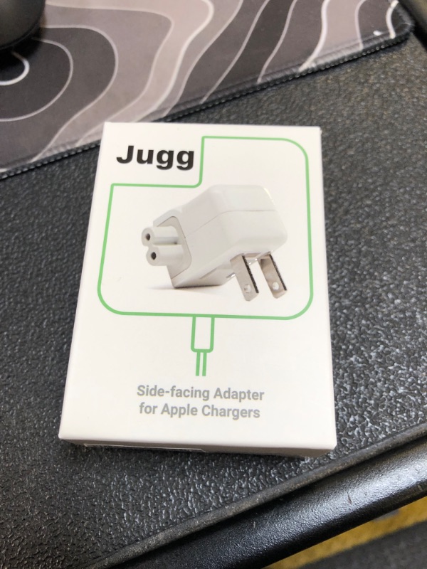 Photo 1 of Side-Facing Adapter Compatible with Apple MacBook Chargers Including: Apple USB-C, MagSafe, MagSafe 2 - Efficient Charging for MacBook, MacBook Pro, MacBook Air.