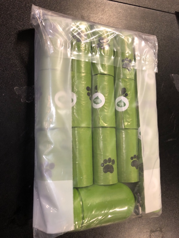 Photo 1 of Best Pet Supplies Dog Poop Bags for Waste Refuse Cleanup, Doggy Roll Replacements for Outdoor Puppy Walking and Travel, Leak Proof and Tear Resistant, Thick Plastic - Green, 16 Refill Rolls,240 Bags