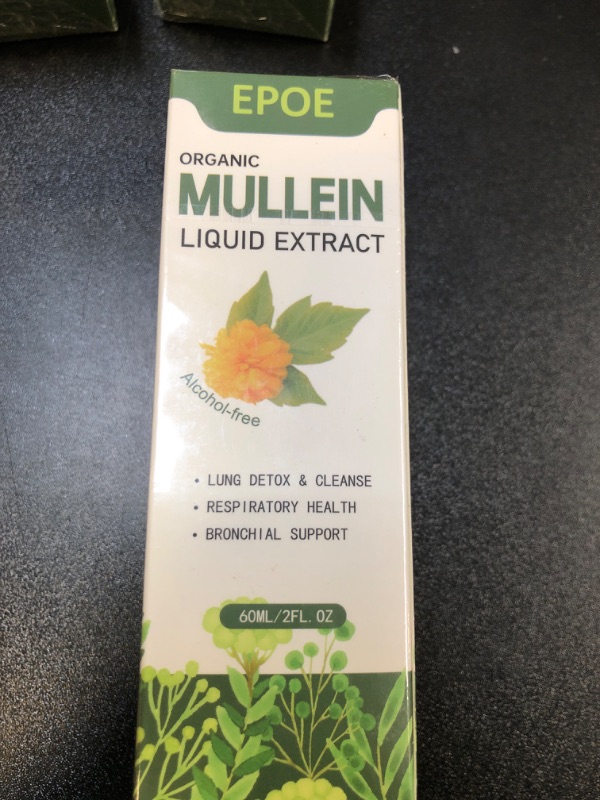 Photo 2 of Mullein Drops for Lungs, Mullein Leaf Extract for Lungs Mullein Leaf Extract Liquid Natural Herbal Supplement, Lung Cleanse & Detox for Smokers-Respiratory Health Support, 2FL OZ        exp. 04/19/2026