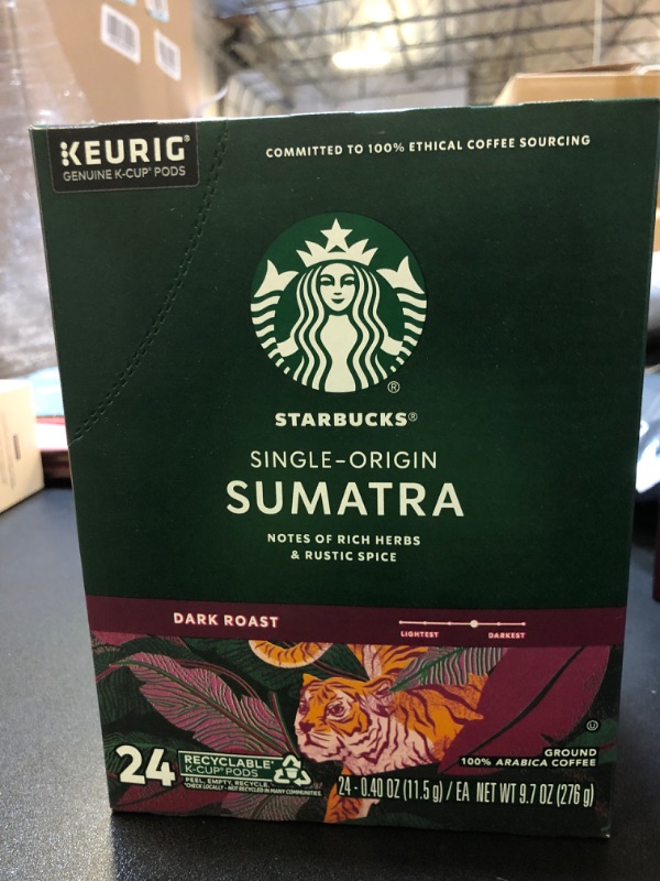 Photo 1 of 0.4 Oz Starbucks Sumatra Coffee K-Cups - 24 Count
EXP. 07/23/25025