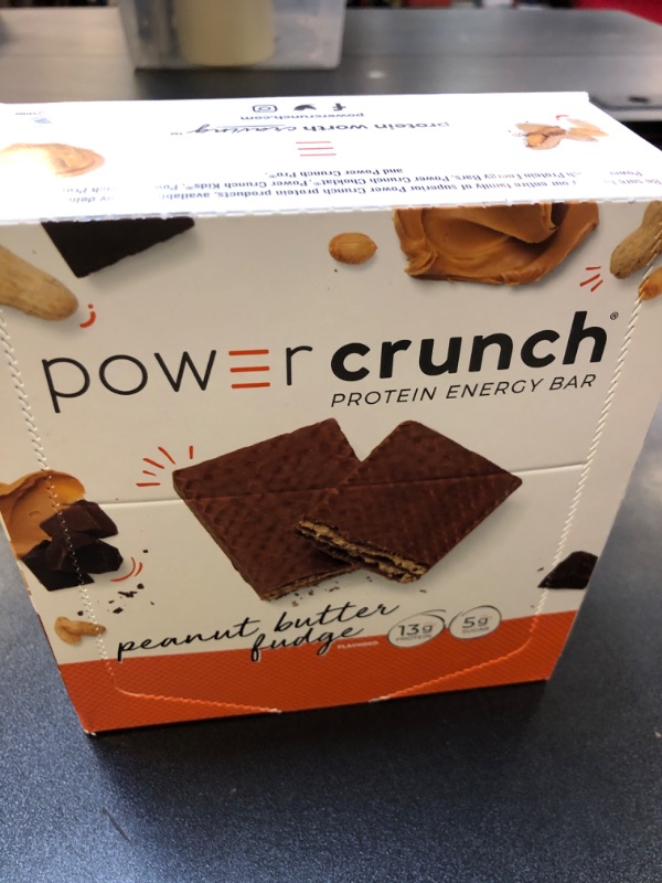 Photo 2 of BioNutritional Research Group Power Crunch Protein Energy Bar Peanut Butter Fudge 12 Bar(S)   EXP.06/19/2025