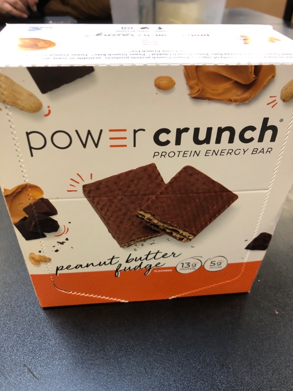 Photo 2 of BioNutritional Research Group Power Crunch Protein Energy Bar Peanut Butter Fudge 12 Bar(S)  06/19/2025