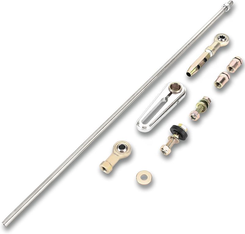 Photo 1 of ACA-1800 Adjustable Column Shift Linkage Kit Compatible with GM TH-200 TH-350 TH-400 4L60 4L60E 4L80E 200-4R 700-R4 Transmission? 21" Stainless Steel Rod
