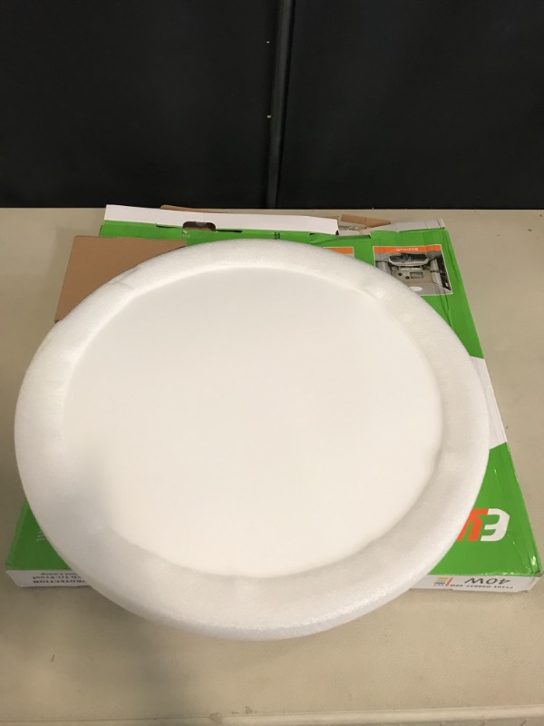 Photo 1 of 20 Inch Large LED Flush Mount Ceiling Light, 40W,4350LM, 3000K/4000K/6000K CCT Selectable,White Round Flat Panel Light Low Profile Ceiling Light Fitures for Hallway, Kitchen, Bedroom, Laundry Room
