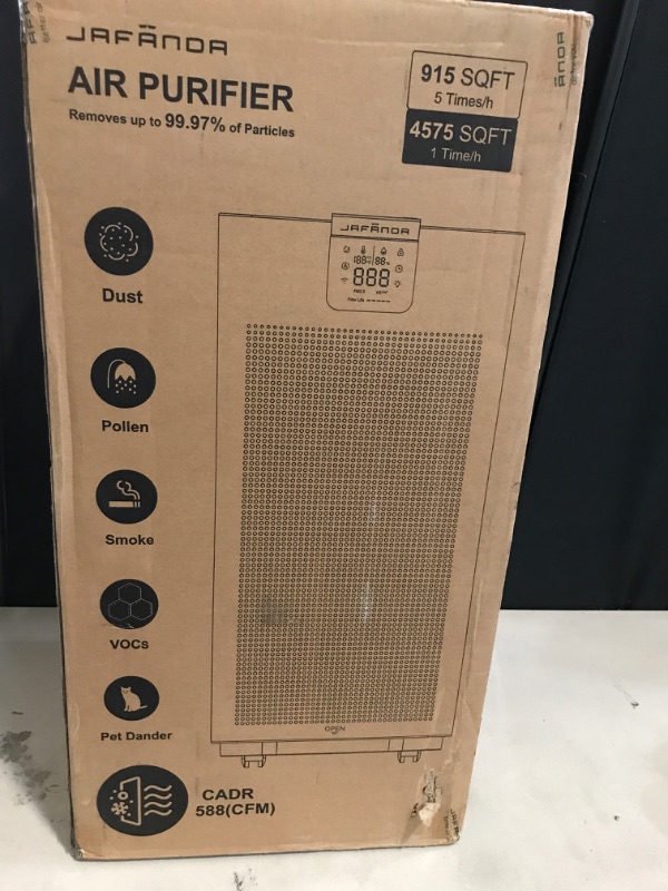 Photo 1 of Jafända Air Purifiers for Home Office 4575 ft², APP & Alexa, Ture HEPA 13 Activated Carbon Air Filter, Air Cleaner for Large Room Remove 99.97% Dust Pollen Smoke Pet Dander Allergies Mold Odors VOCs
