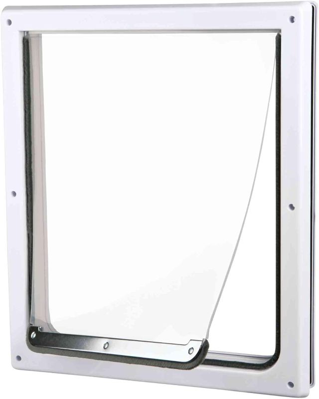 Photo 1 of Pet Products 2-Way Locking Dog Door, Medium to X-Large Dogs, White