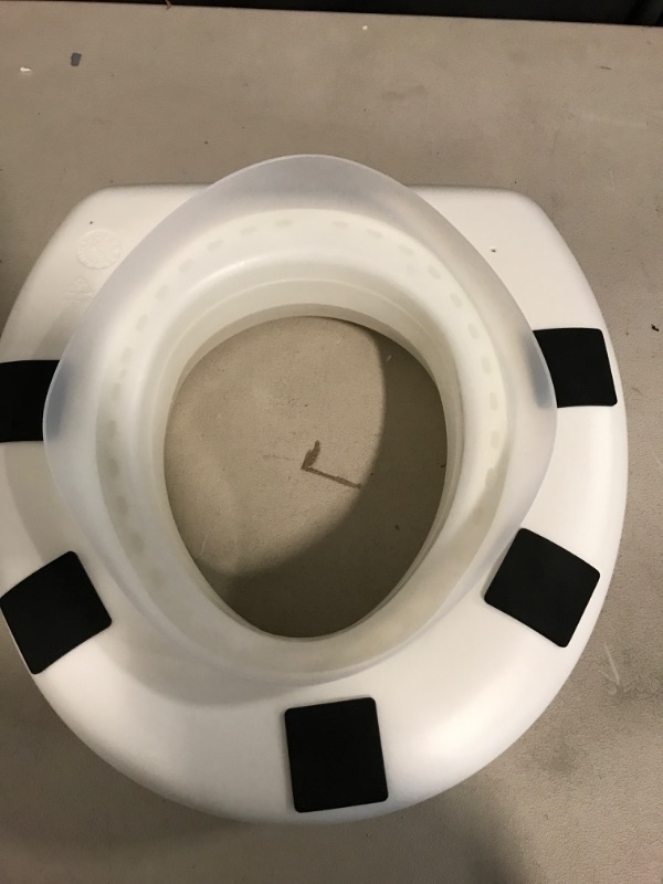 Photo 1 of HealthSmart Enhanced Comfort 5" Raised (Round) Toilet Seat Riser 5 Slip Resistant Pads FSA/HSA Eligible Toilet Seat Risers for Seniors Padded Toilet Seat Elevation 15.7 x 15.2 x 6.1