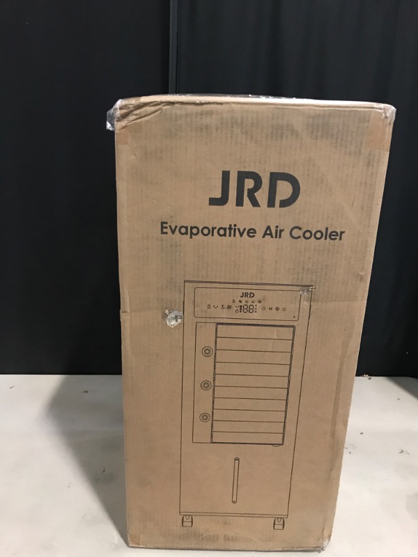 Photo 1 of JRD 3-IN-1 Portable Evaporative Cooler with Remote, 12H Timer, 4 Ice Pack, 2.4Gal Tank, 4 Mode & 3 Speed, Mist Function, Swamp Cooler Cooling Fan for Bedroom Home Office