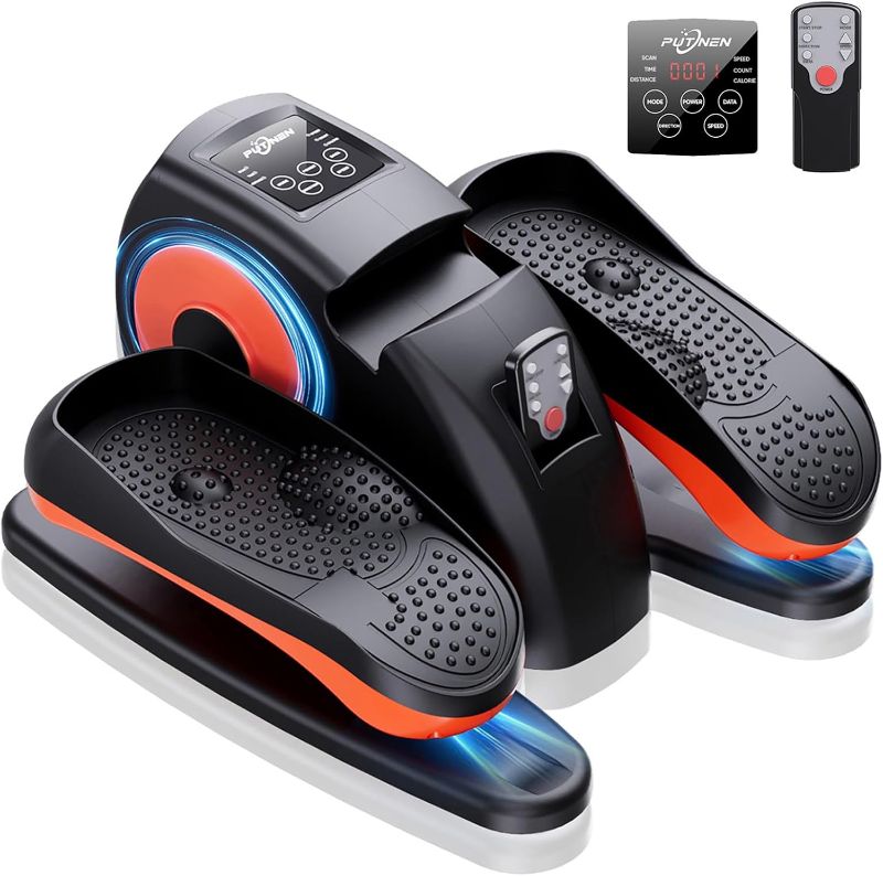 Photo 1 of Under Desk Elliptical Machine, Electric Ellipse Leg Exerciser as Seen on Tv for Seniors with 12 Adjustable, Quiet Portable Elliptical Machine, Seated Pedal Exerciser with Remote Control