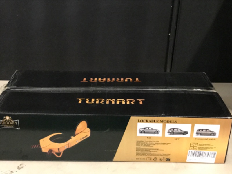 Photo 1 of TURNART Wheel Lock, Anti Theft not only for Wheels but Also for Rims, Adjustable, Universal, 3 Keys, 1 Crank, Yellow