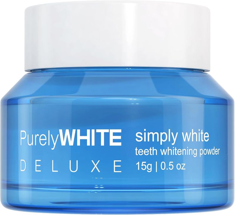 Photo 1 of DELUXE, Whitening Powder - Removes Stains, No Sensitivity - Enamel-Safe Toothpaste Whitening Powder for Coffee, Tea, Food, Wine, and Tobacco Stains.