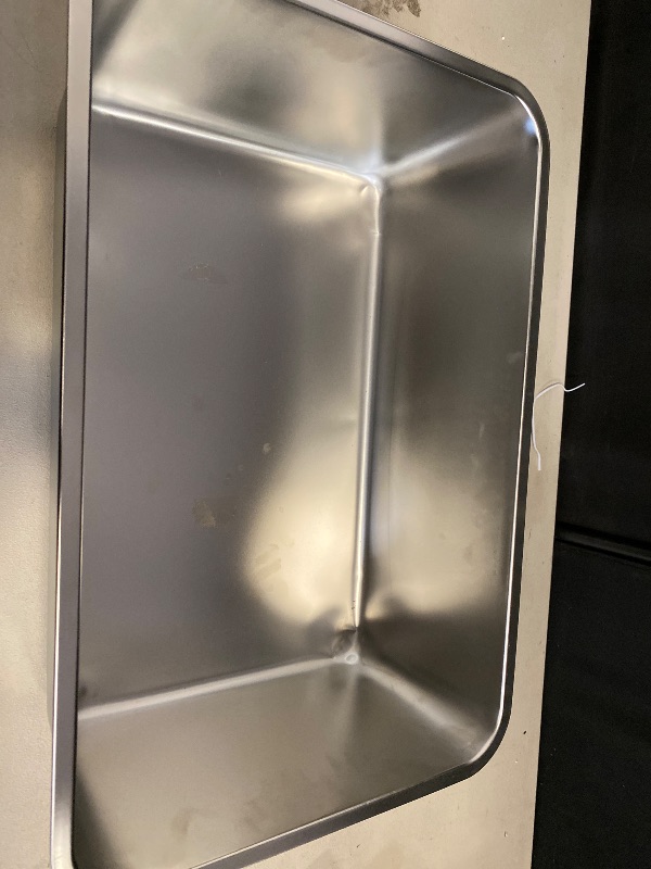 Photo 1 of Stainless Steel Cat Litter Box for Adult Cats or Kitty/Kitten 19.5"x13.6"x6" Rust-Proof, High Side, Non Stick, No Smell, Easy to Clean Metal Cat Litter Box