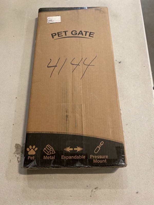 Photo 1 of Malier Indoor Dog Gate with Door, 26-41" Extra Wide Full Metal Pet Gate Short Dog Gate for Stairs, Pressure Mount 10'' Tall Small Puppy Low Gate Easy Step Over for Doorways