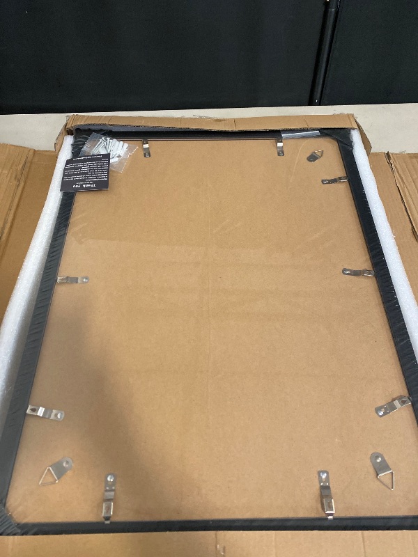 Photo 1 of 18x24 Picture Frame Set of 5, Black Poster Frame, Display Pictures 16 x 20 with Mat or 18 x 24 Without Mat for Horizontal or Vertical Wall Mounting, Wall Gallery Frame for Artwork