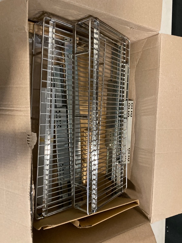 Photo 1 of HOLDN’ STORAGE Pull Out Cabinet Organizer, Heavy Duty Caddy w/Lifetime Limited Warranty -14”W x 21”D - Requires At Least 15-1/4” Cabinet Opening, Steel Metal Cabinet Drawers Slide Out, Chrome