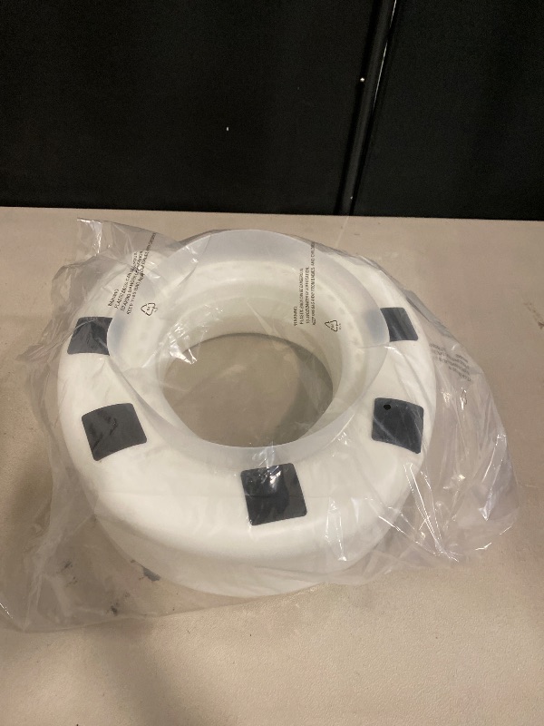 Photo 1 of HealthSmart Enhanced Comfort 5" Raised (Round) Toilet Seat Riser 5 Slip Resistant Pads FSA/HSA Eligible Toilet Seat Risers for Seniors Padded Toilet Seat Elevation 15.7 x 15.2 x 6.1