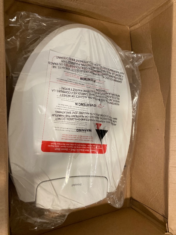Photo 1 of Brondell Bidet Toilet Seat Non-Electric Swash Ecoseat, Fits Elongated Toilets, White - Dual Nozzle System, Ambient Water Temperature - Bidet with Easy Installation