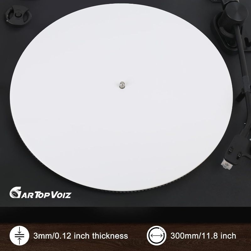 Photo 1 of Turntable Slipmat for Vinyl Player, 12" Platter Mat Reduces Noise Anti-Static Turntable Accessory for Vinyl Record Players
