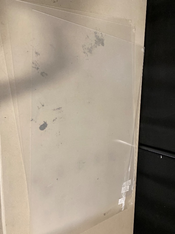 Photo 1 of 3 Pack 24x36 Plexiglass Acrylic Sheets for Picture Frame Glass Replacement, Crafting Projects, DIY Display, 24"x36"x0.04" Clear Transparent Styrene Sheets Plexiglass Cover