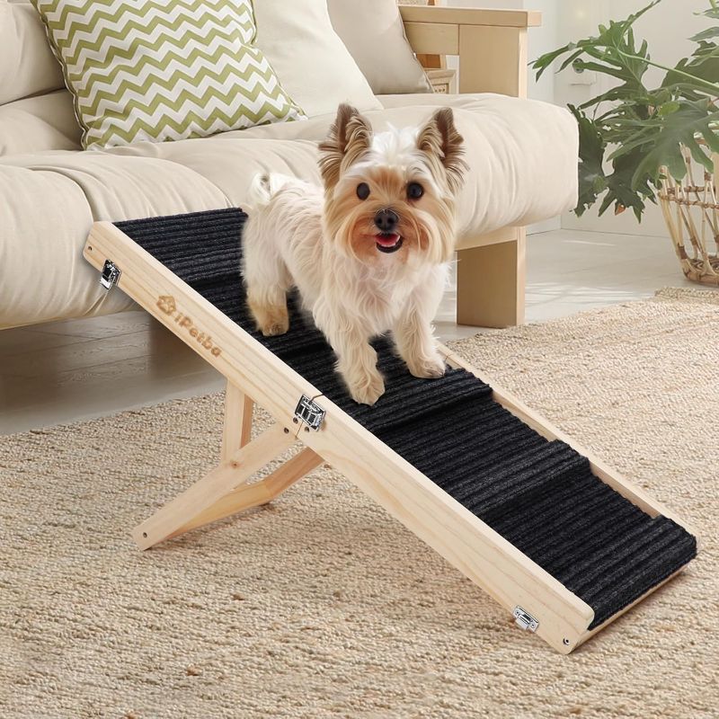 Photo 1 of Dog Ramp for Bed, Upgraded 2.0 Version, Dog Ramp for Couch Dog Ramps for Small Dogs Foldable Portable Adjustable Height 21 Inch