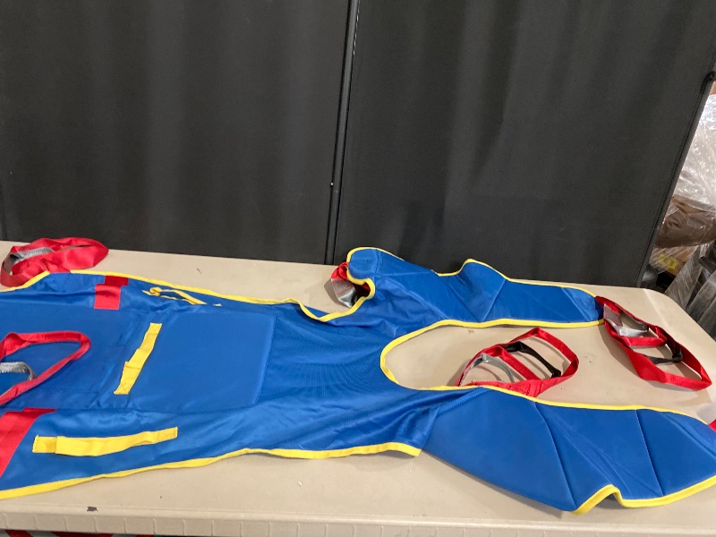 Photo 1 of Full Body Patient Lift Sling, Head and Back Support, Toileting Transfer Slings, Split Legs with Commode Opening, 5 Handles, 6 Straps, Lifting Sling Medium Compatible with Various of Lifts
