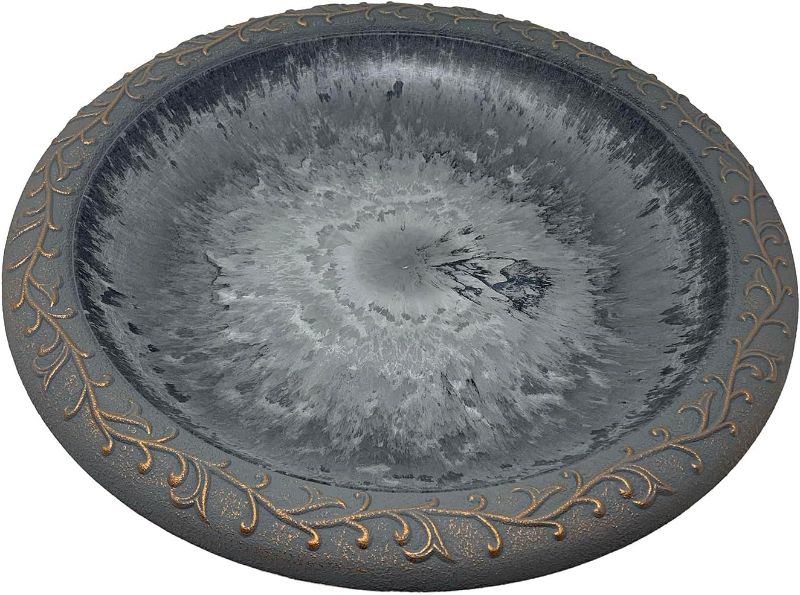Photo 1 of Tierra Garden Birds and Beyond 4-8177T Gloss Bird Bath Bowl with Matte Rim, Sand
