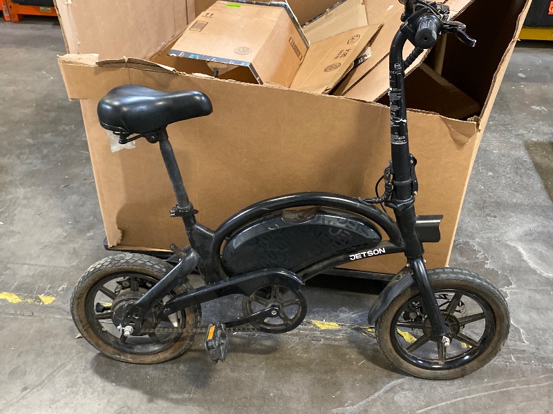 Photo 1 of Jetson Bolt Folding Electric Ride-On Bike, Easy-Folding, Built-in Carrying Handle, Twist Throttle, Up to 15.5 MPH, Ages 13+
