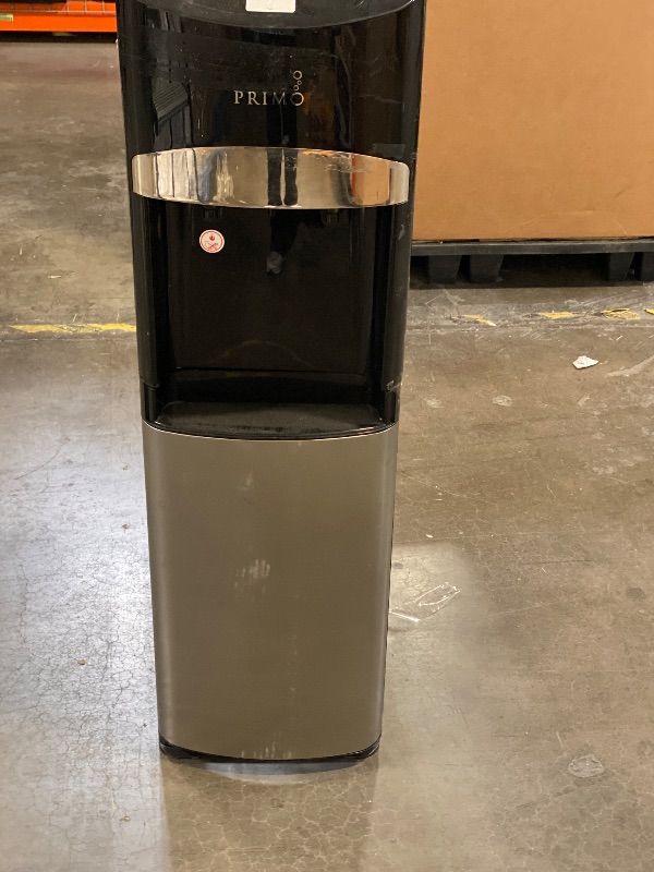 Photo 1 of Primo Bottom Loading Water Dispenser, 3 Temp (Hot-Cool-Cold) Water Dispenser for 5 Gallon Bottle w/Child-Resistant Safety Feature [Bright Stainless Door]