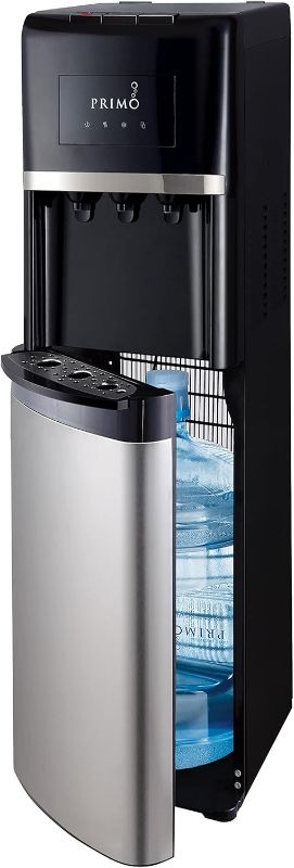 Photo 1 of Primo Bottom Loading Water Dispenser, 3 Temp (Hot-Cool-Cold) Water Dispenser for 5 Gallon Bottle w/Child-Resistant Safety Feature [Bright Stainless Door]