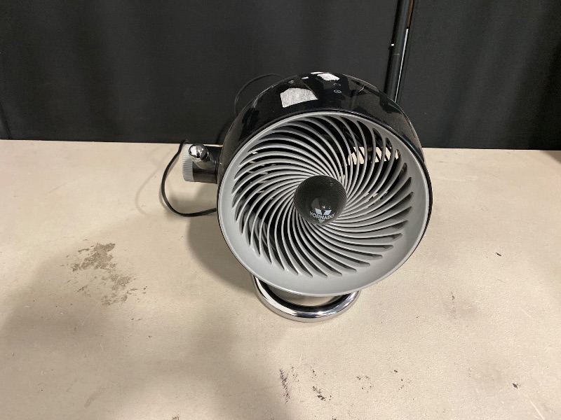 Photo 1 of Vornado Pivot6 Whole Room Air Circulator Fan with 4 Speeds, Remote Control, Rotating Axis, Black
