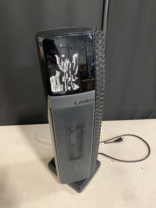 Photo 1 of Lasko 1500W Electric Ceramic Tower Space Heater with Remote Control, CT30750, Black,