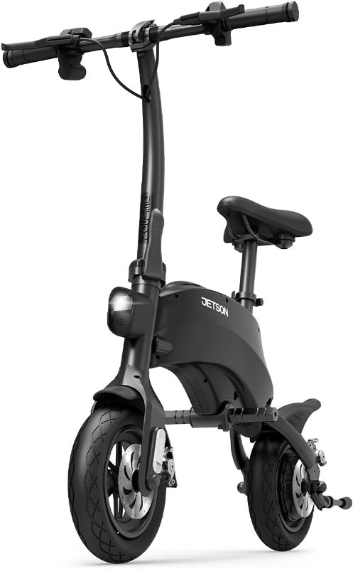 Photo 1 of Jetson LX10 Folding Electric Ride-On - Includes Easy Folding Mechanism, 250 Watt Motor, Top Speed of 15.5 mph, Twist Throttle, 10" Wheels, With Pegs, Black, JLX10-2BLK