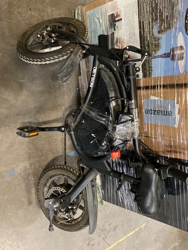 Photo 1 of Jetson LX10 Folding Electric Ride-On - Includes Easy Folding Mechanism, 250 Watt Motor, Top Speed of 15.5 mph, Twist Throttle, 10" Wheels, With Pegs, Black, JLX10-2BLK