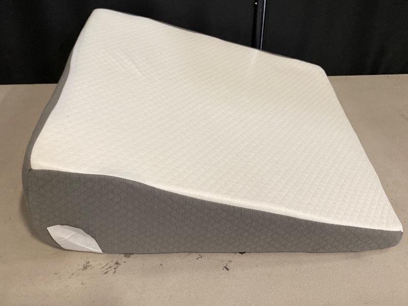 Photo 1 of Forias Wedge Pillow for Acid Reflux Relief 12" Bed Wedge Pillow for Headboard Triangle Pillow Wedge for Sleeping Post Surgery Legs Back Pain Gerd Snoring, Soft Memory Foam Top & Washable Cover