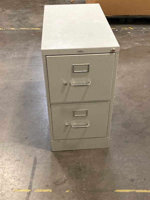 Photo 1 of 2 Drawer File Cabinet with Lock Vertical Filing Storage Office Home Steel Vertical File Cabinets for Letter Size File Cabinet Locked,