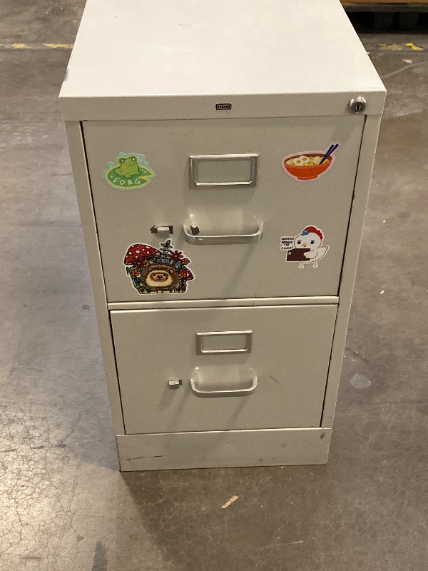 Photo 1 of 2 Drawer Commercial Letter Size File Cabinet Finish: Light Gray