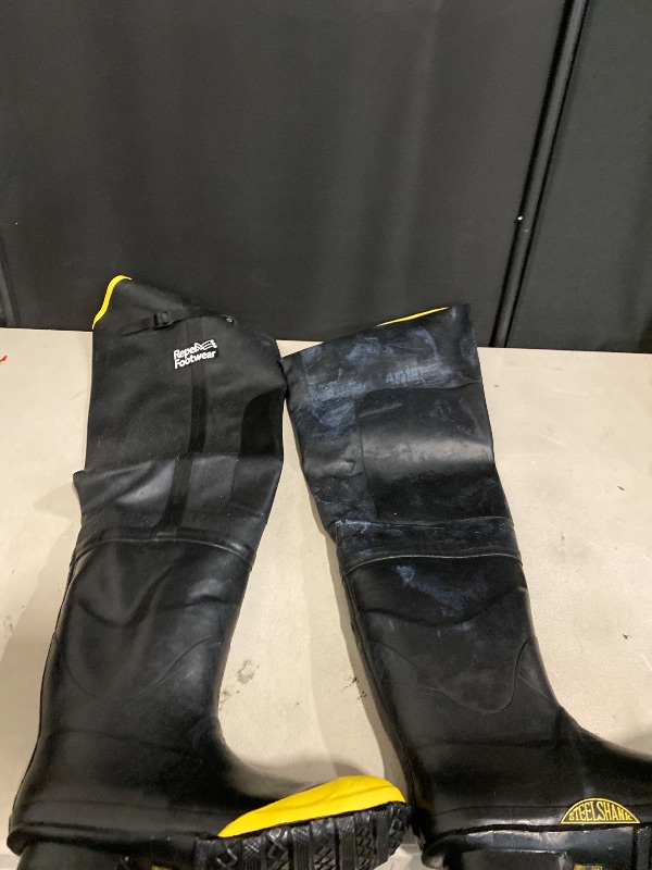 Photo 1 of Galeton 7942-13 Repel Footwear Steel Toe Hip Boots with Straps, Men's Size 13, Black