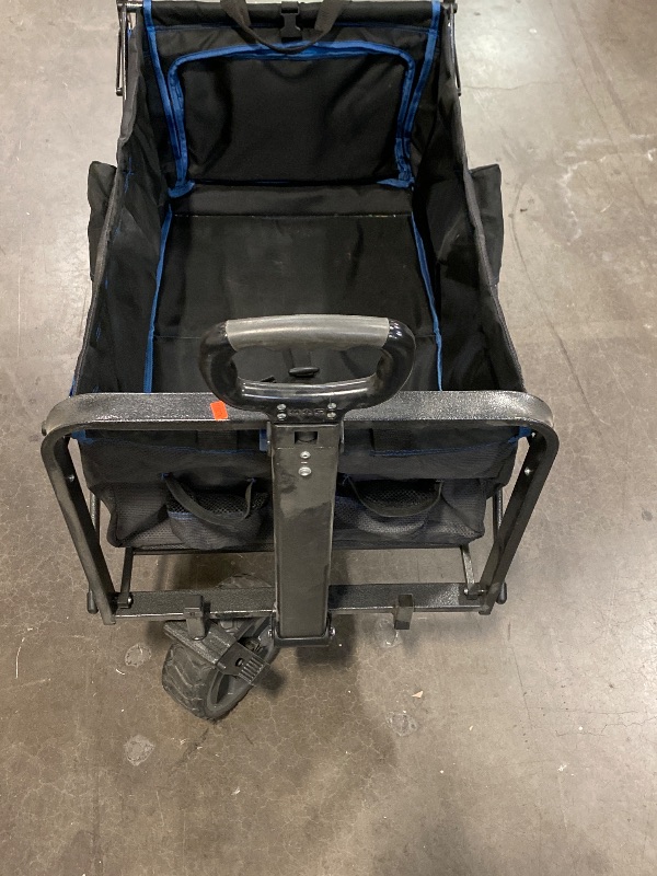 Photo 1 of MacSports Collapsible Folding Outdoor Utility Wagon, Black