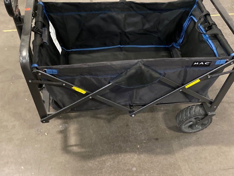 Photo 1 of MacSports Collapsible Folding Outdoor Utility Wagon, Black