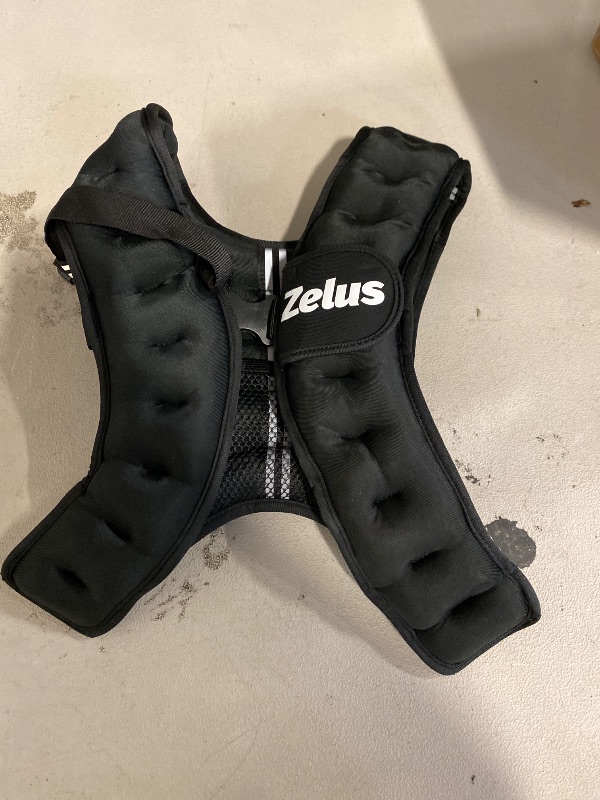 Photo 1 of ZELUS Weighted Vest for Men and Women | 4-10lb/11-20lb/20-32lb Vest with 6 Ironsand Weights for Home Workouts | Adjustable Body Weight Vest Exercise Set for Cardio and Strength Training