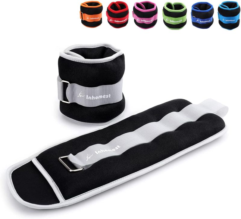 Photo 1 of Ankle Weights, 0.5/1/1.5/2/3/4/5 LB 1 Pair Wrist Arm Leg Weights for Women Men Kids for Strength Training, Jogging, Gym Workout, Aerobics, Physical Therapy