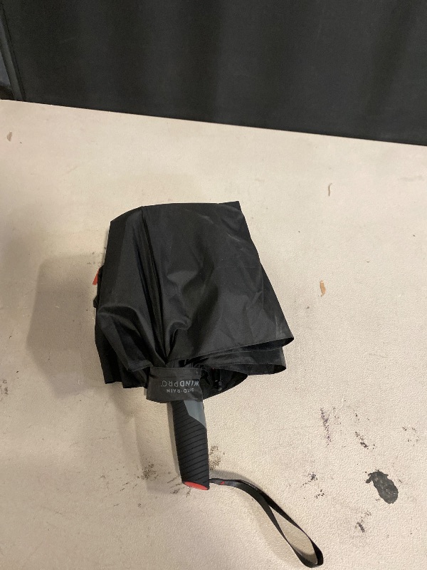 Photo 1 of ShedRain WindPro - Vented Auto Open Auto Close Portable Compact Travel Umbrella for Rain and Wind with Teflon, Black