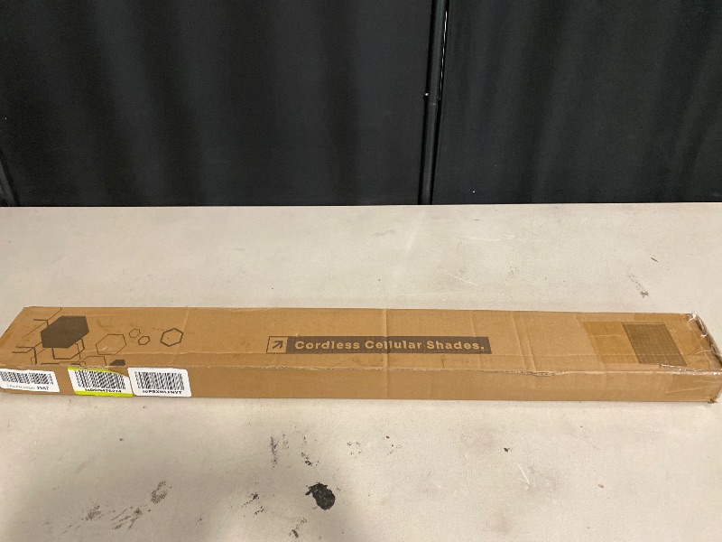 Photo 1 of Cellular Shades Cordless Blackout Honeycomb Blinds Fabric Window Shades 23" W x 64" H, Cool Silver(Blackout)