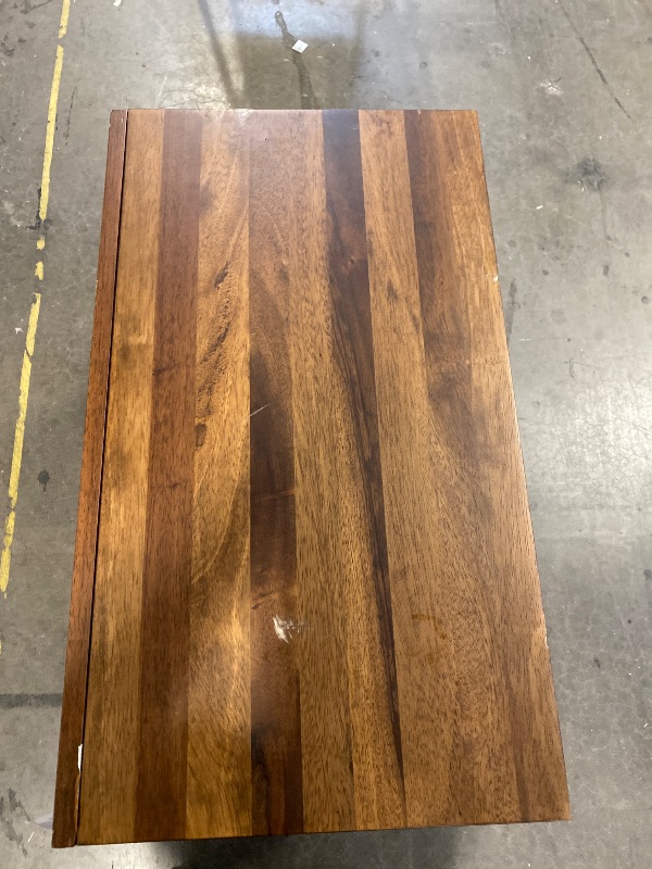 Photo 1 of Solid Wood Nightstand,Walnut Night Stand with Drawers,Mid Century Modern Nightstand,Small Night Stand for Bedroom, Dorm and Living Room,Walnut Bedside Table