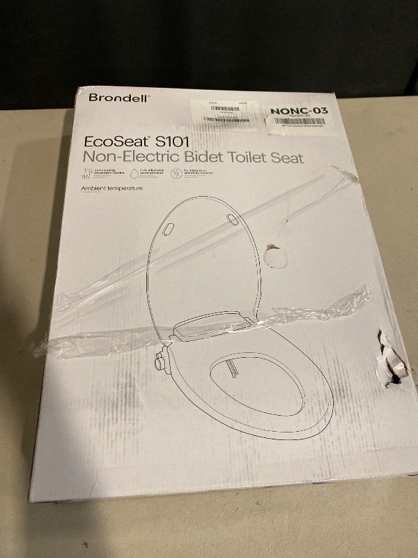 Photo 1 of Brondell Bidet Toilet Seat Non-Electric Swash Seat, Fits Round Toilets, White – Dual Nozzle System, Ambient Water Temperature – Bidet with Easy Installation