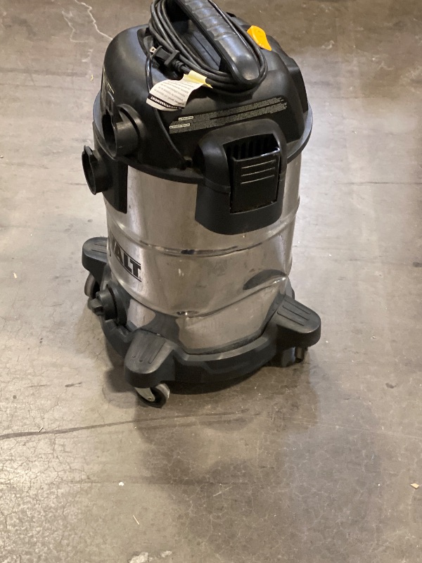 Photo 1 of DEWALT 5 Gallon STEALTHSONIC Shop Vacuum Wet and Dry, Powerful Suction & Portable Shop Vac with Attachments, Ultra Quiet Wet Dry Vacuum for Home, Garage, Car, Workshop, Jobsite, DXV05S-QT, 4 Peak HP